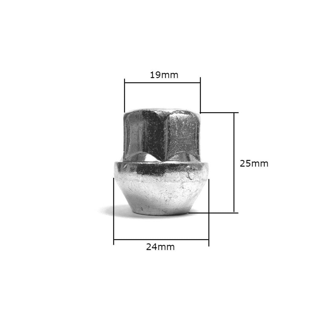 Secure Point Locking Wheel Nuts – M12 X 1.5 Tapered – Fits Ford Focus Fiesta C-Max S-Max Ka