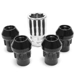 Locking Wheel Nuts & Key - M12 x 1.5